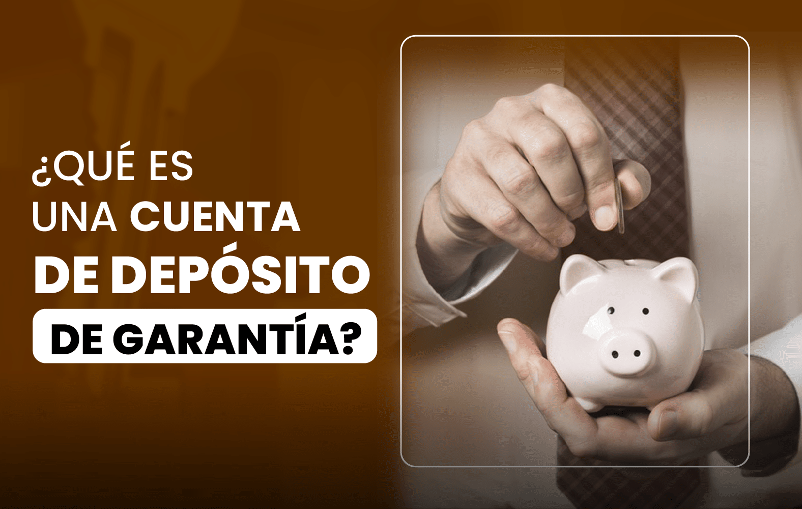 ¿Qué es una cuenta de depósito en garantía?